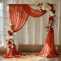 Pack of 1 Wedding Arch Drape Panel Fabric 30" x 20ft - Terracotta in Terracotta