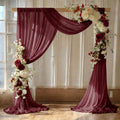 Pack of 1 Wedding Arch Drape Panel Fabric 30" x 30ft - Burgundy in Burgundy