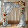 Pack of 1 Wedding Arch Drape Panel Fabric 30" x 30ft - Grey in Grey