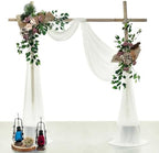 Pack of 1 Wedding Arch Drape Panel Fabric 30" x 30ft - Ivory in 1 Panel (30 Ft Long X 30" Width) in Ivory, alternate view 2