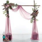 Pack of 1 Wedding Arch Drape Panel Fabric 30" x 30ft - Mauva in Mauva, alternate view 2