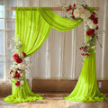 Pack of 1 Wedding Arch Drape Panel Fabric 30" x 30ft - Parrot Green in Parrot Green