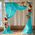 Pack of 1 Wedding Arch Drape Panel Fabric 30" x 30ft - Peacock Blue in Peacock Blue