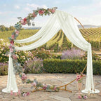 Pack of 1 Wedding Arch Drape Panel Fabric 30" x 40ft - Ivory in Ivory, alternate view 3