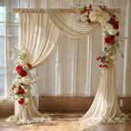 Pack of 1 Wedding Arch Drape Panel Fabric 30" x 75ft - Champagne Gold in Champagne Gold