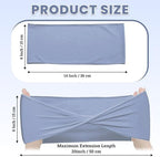 Pack of 10 Spandex Chair Sashes Without Slider Buckles - Baby Blue, alternate view 3