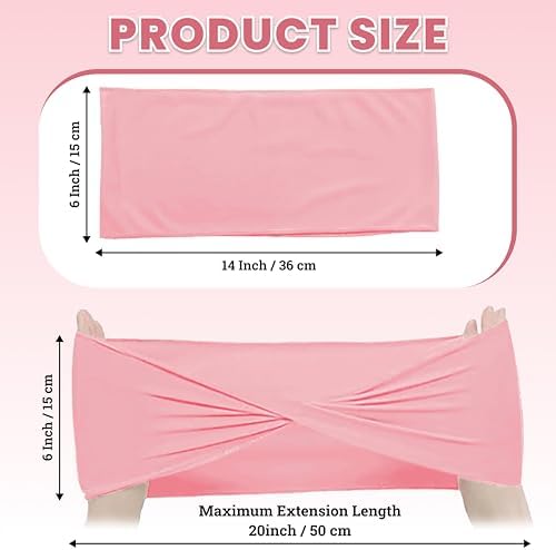 Pack of 10 Spandex Chair Sashes Without Slider Buckles - Dusty Rose, alternate view 3