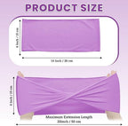 Pack of 10 Spandex Chair Sashes Without Slider Buckles - Light Purple, alternate view 3