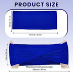 Pack of 10 Spandex Chair Sashes Without Slider Buckles - Royal Blue in Royal Blue, alternate view 3