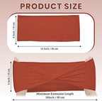 Pack of 10 Spandex Chair Sashes Without Slider Buckles - Terracotta, alternate view 3