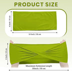 Pack of 100 Spandex Chair Sashes Without Slider Buckles - Apple Green, alternate view 3