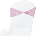 Pack of 100 Spandex Chair Sashes Without Slider Buckles - Blush Pink