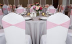 Pack of 100 Spandex Chair Sashes Without Slider Buckles - Blush Pink, alternate view 2