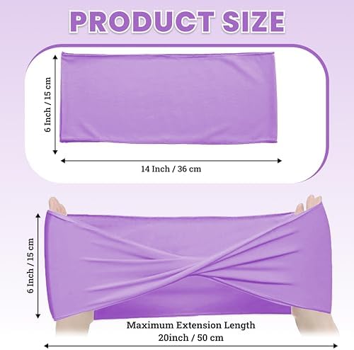 Pack of 100 Spandex Chair Sashes Without Slider Buckles - Lavender, alternate view 3