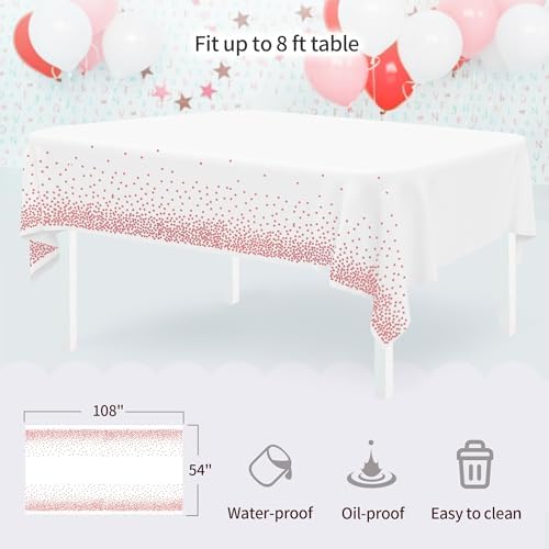 Pack of 11 Cake Stand Set of Cupcake Stand, Tray & Table Cloth (Pink) in Pink, alternate view 6