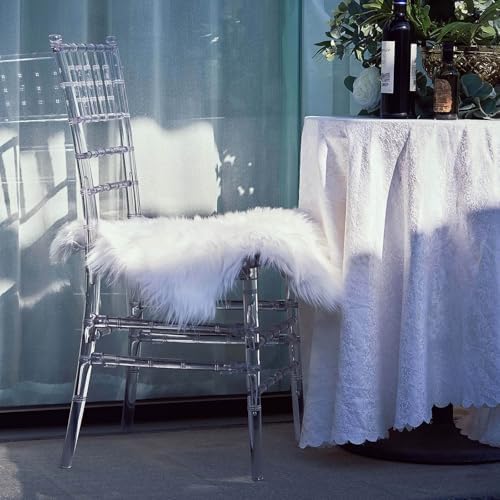 Pack of 12 | Clear Resin Transparent Chiavari Chair Armless Stackable Chairs Crystal Clarity, Invisible Plastic, alternate