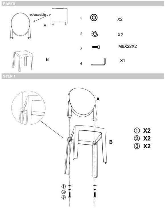 Pack of 12 | Clear Transparent Banquet Ghost Chair Armless Stacking Accent Chair with Oval Back Acrylic, alternate view 7
