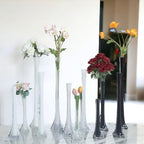 Pack of 12, Eiffel Tower Vases Centerpiece for Flower, Wedding, Decoration. (24", Clear) in 24" Clear, alternate view 2