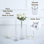 Pack of 12, Eiffel Tower Vases Centerpiece for Flower, Wedding, Decoration. (24", Clear) in 24" Clear, alternate view 4
