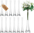Pack of 12, Eiffel Tower Vases Centerpiece for Flower, Wedding, Decoration. (16", Clear) in 16" Clear