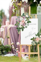 (Pack of 2 Artificial Flowers Decorations, Artificial Arch Backdrop Garlandfor Ceremony Party Reception Entrance, alternate