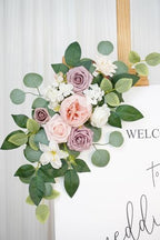 (Pack of 2 Artificial Flowers Decorations, Artificial Arch Backdrop Garlandfor Ceremony Party Reception Entrance, alternate