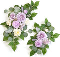 (Pack of 2 Artificial Flowers Decorations, Artificial Arch Backdrop Garlandfor Ceremony Party Reception Entrance