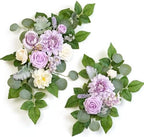 (Pack of 2 Artificial Flowers Decorations, Artificial Arch Backdrop Garlandfor Ceremony Party Reception Entrance
