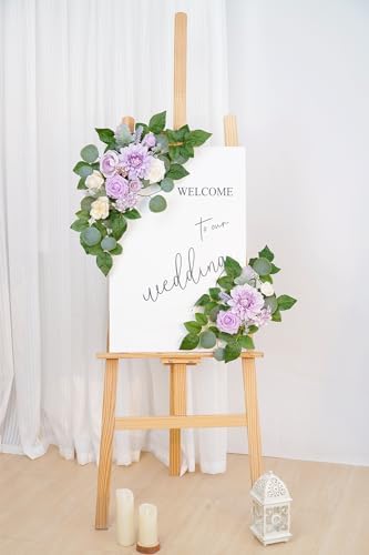 (Pack of 2 Artificial Flowers Decorations, Artificial Arch Backdrop Garlandfor Ceremony Party Reception Entrance, alternate