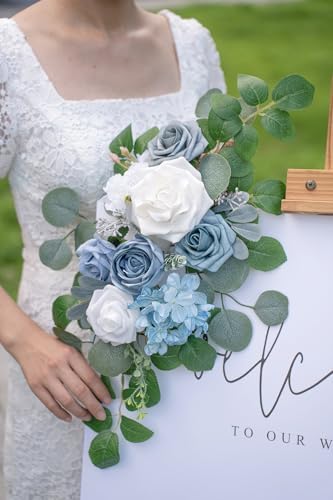 (Pack of 2 Artificial Flowers Decorations, Artificial Arch Backdrop Garlandfor Ceremony Party Reception Entrance, alternate
