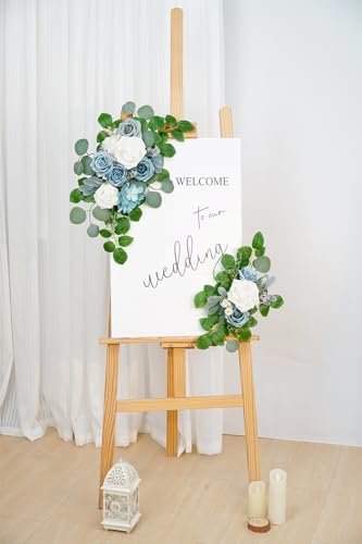 (Pack of 2 Artificial Flowers Decorations, Artificial Arch Backdrop Garlandfor Ceremony Party Reception Entrance, alternate