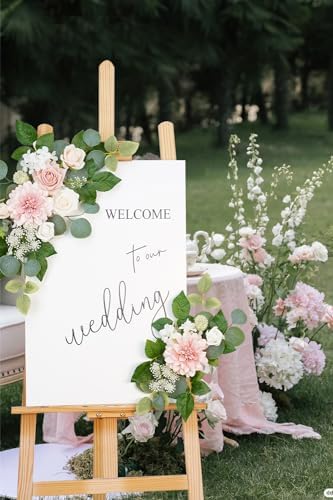 (Pack of 2) Artificial Flowers Decorations, Artificial Arch Backdrop Garlandfor Ceremony Party Reception, alternate view 5