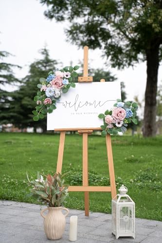(Pack of 2 Artificial Flowers Decorations, Artificial Arch Backdrop Garlandfor Ceremony Party Reception Entrance, alternate