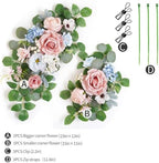 (Pack of 2 Artificial Flowers Decorations, Artificial Arch Backdrop Garlandfor Ceremony Party Reception Entrance, alternate