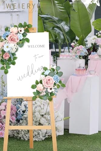 (Pack of 2 Artificial Flowers Decorations, Artificial Arch Backdrop Garlandfor Ceremony Party Reception Entrance, alternate