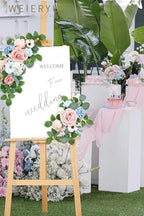(Pack of 2 Artificial Flowers Decorations, Artificial Arch Backdrop Garlandfor Ceremony Party Reception Entrance, alternate