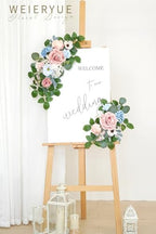 (Pack of 2 Artificial Flowers Decorations, Artificial Arch Backdrop Garlandfor Ceremony Party Reception Entrance, alternate