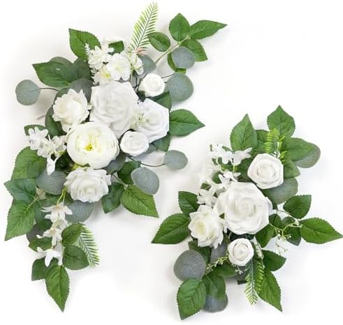 (Pack of 2 Artificial Flowers Decorations, Wedding Flowers, Wedding, Banquet, Party, Reception Entrance Welcome