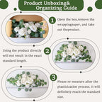 (Pack of 2 Artificial Flowers Decorations, Wedding Flowers, Wedding, Banquet, Party, Reception Entrance Welcome, alternate