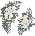 Pack of 2 Artificial Flowers for Backdrop Decoration, Wedding Arch Flowers, Reception Welcome Sign, Eucalyptus