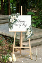 Pack of 2 Artificial Flowers for Backdrop Decoration, Wedding Arch Flowers, Reception Welcome Sign, Eucalyptus, alternate