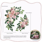 Pack of 2 Wedding Arch, Artificial Flowers, Wedding Decor, Flower Garland Be Suited to Banquet, Party, Reception, alternate