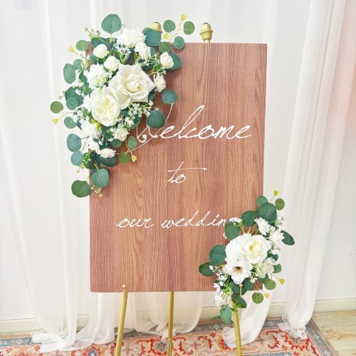 Pack of 2 Wedding Arch, Artificial Flowers, Wedding Decor, Flower Garland Be Suited to Banquet, Party, Reception, alternate