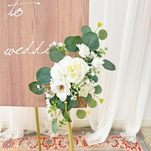 Pack of 2 Wedding Arch, Artificial Flowers, Wedding Decor, Flower Garland Be Suited to Banquet, Party, Reception, alternate