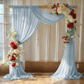 Pack of 2 Wedding Arch Drape Panel Fabric 30" x 20ft - Baby Blue in Baby Blue