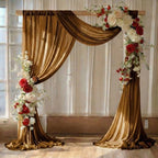 Pack of 2 Wedding Arch Drape Panel Fabric 30" x 30ft - Mocha in Mocha