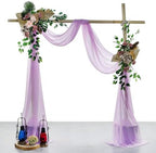 Pack of 2 Wedding Arch Drape Panel Fabric 30" x 30ft - Orchid in Orchid, alternate view 2