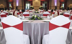 Pack of 25 Spandex Chair Sashes Without Slider Buckles - Apple Red, alternate view 2