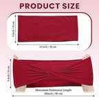 Pack of 25 Spandex Chair Sashes Without Slider Buckles - Apple Red, alternate view 3
