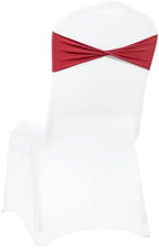 Pack of 25 Spandex Chair Sashes Without Slider Buckles - Apple Red, alternate view 6